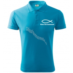 Tricou turcuaz polo, Nimic fara Dumnezeu!